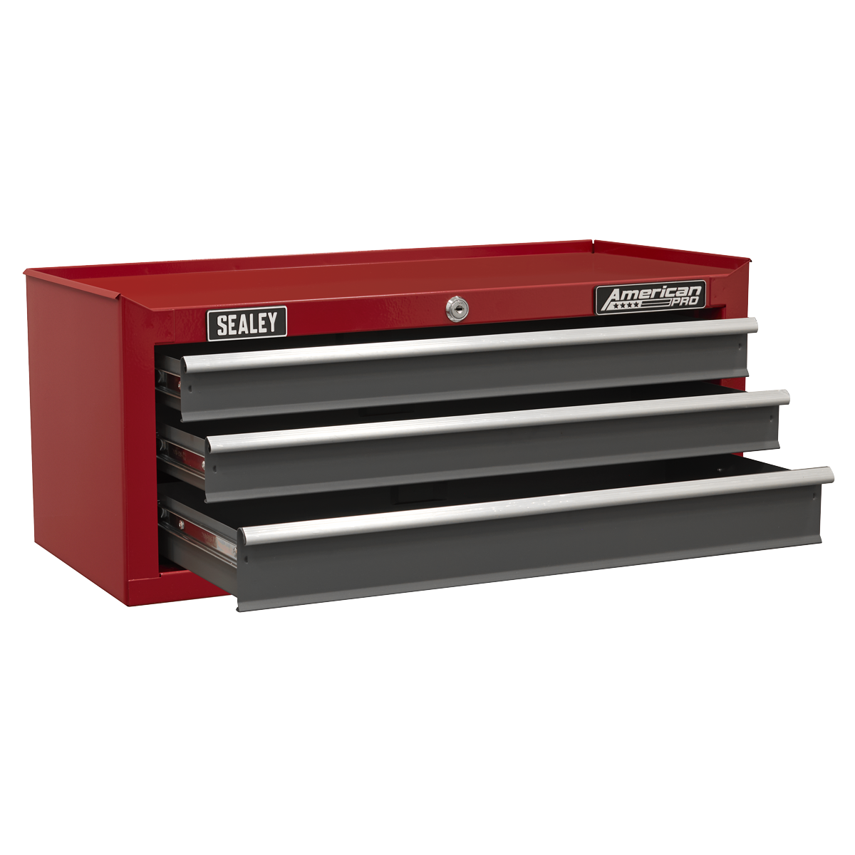 Mid-Box Tool Chest 3 Drawer - Red/Grey AP22309BB