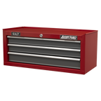 Mid-Box Tool Chest 3 Drawer - Red/Grey AP22309BB