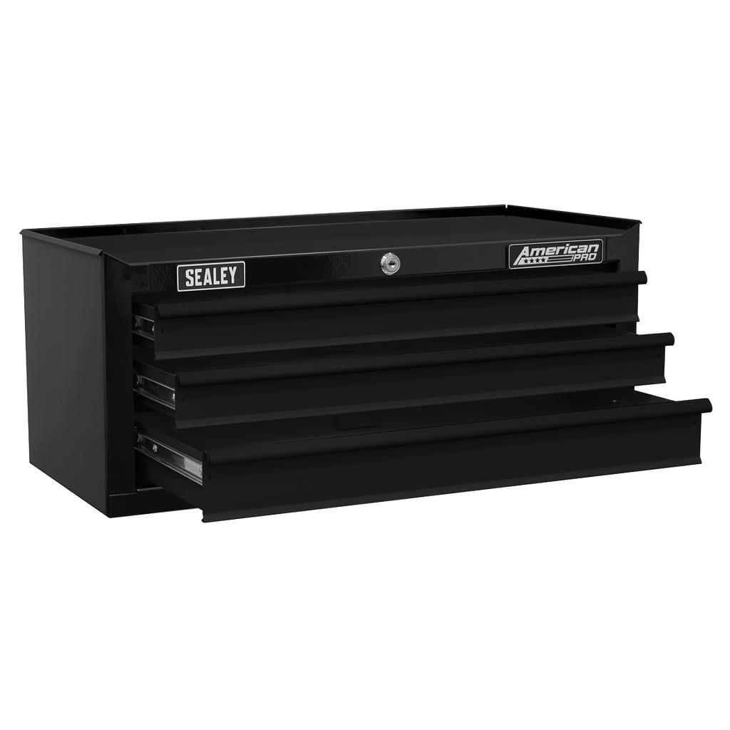 Mid-Box Tool Chest 3 Drawer - Black AP22309BK