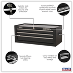 Mid-Box Tool Chest 3 Drawer - Black AP223B