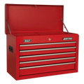 Topchest 5 Drawer - Red AP225
