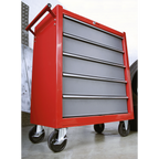 Rollcab 5 Drawer - Red/Grey AP22505BB