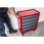 Rollcab 5 Drawer - Red/Grey AP22505BB