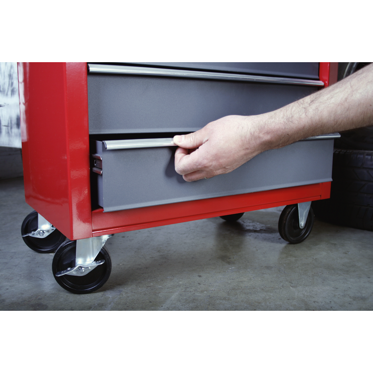 Rollcab 5 Drawer - Red/Grey AP22505BB