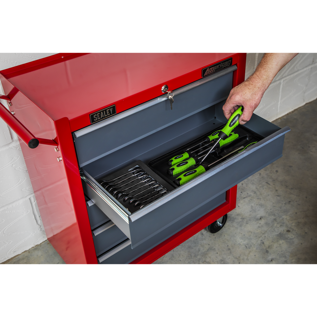 Rollcab 5 Drawer - Red/Grey AP22505BB