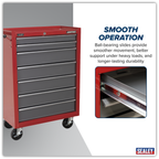 Rollcab 7 Drawer - Red/Grey AP22507BB