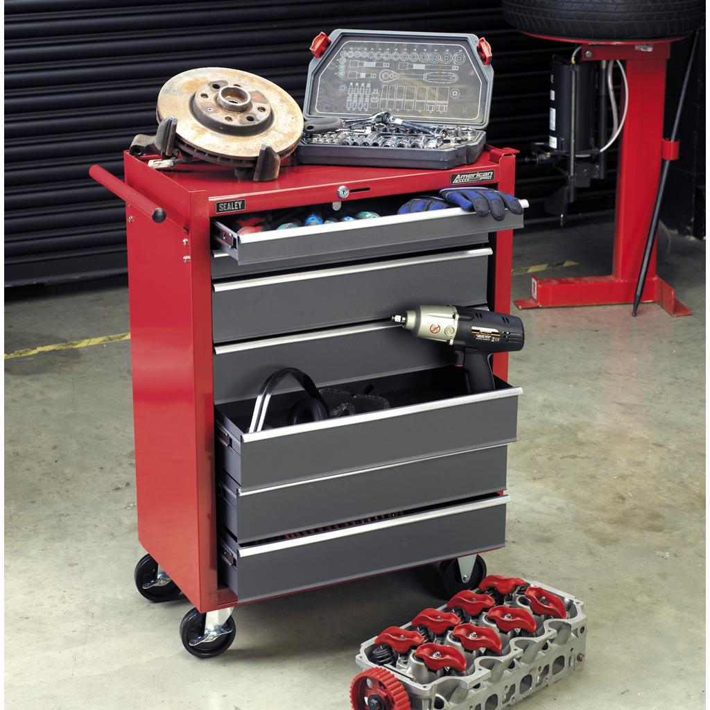 Rollcab 7 Drawer - Red/Grey AP22507BB