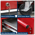 Rollcab 7 Drawer - Red/Grey AP22507BB