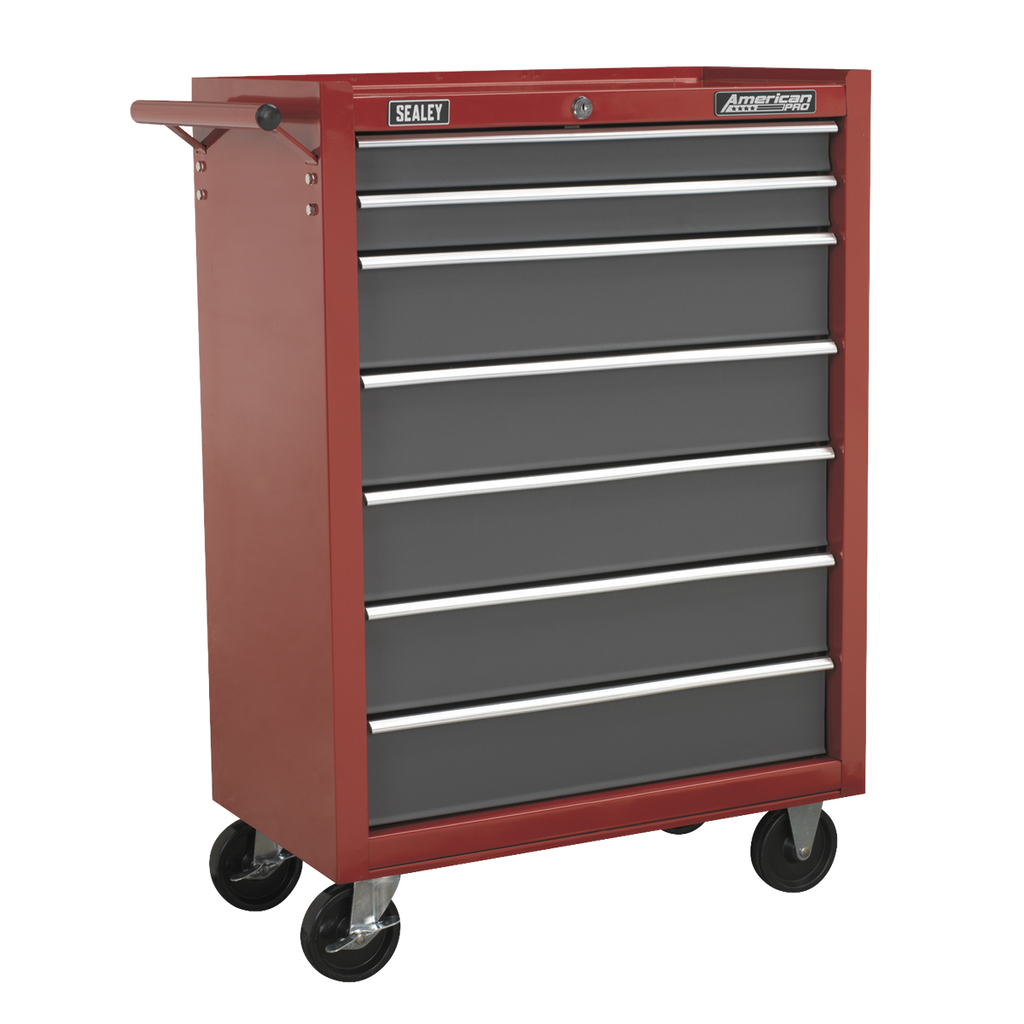 Rollcab 7 Drawer - Red/Grey AP22507BB