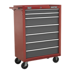 Rollcab 7 Drawer - Red/Grey AP22507BB