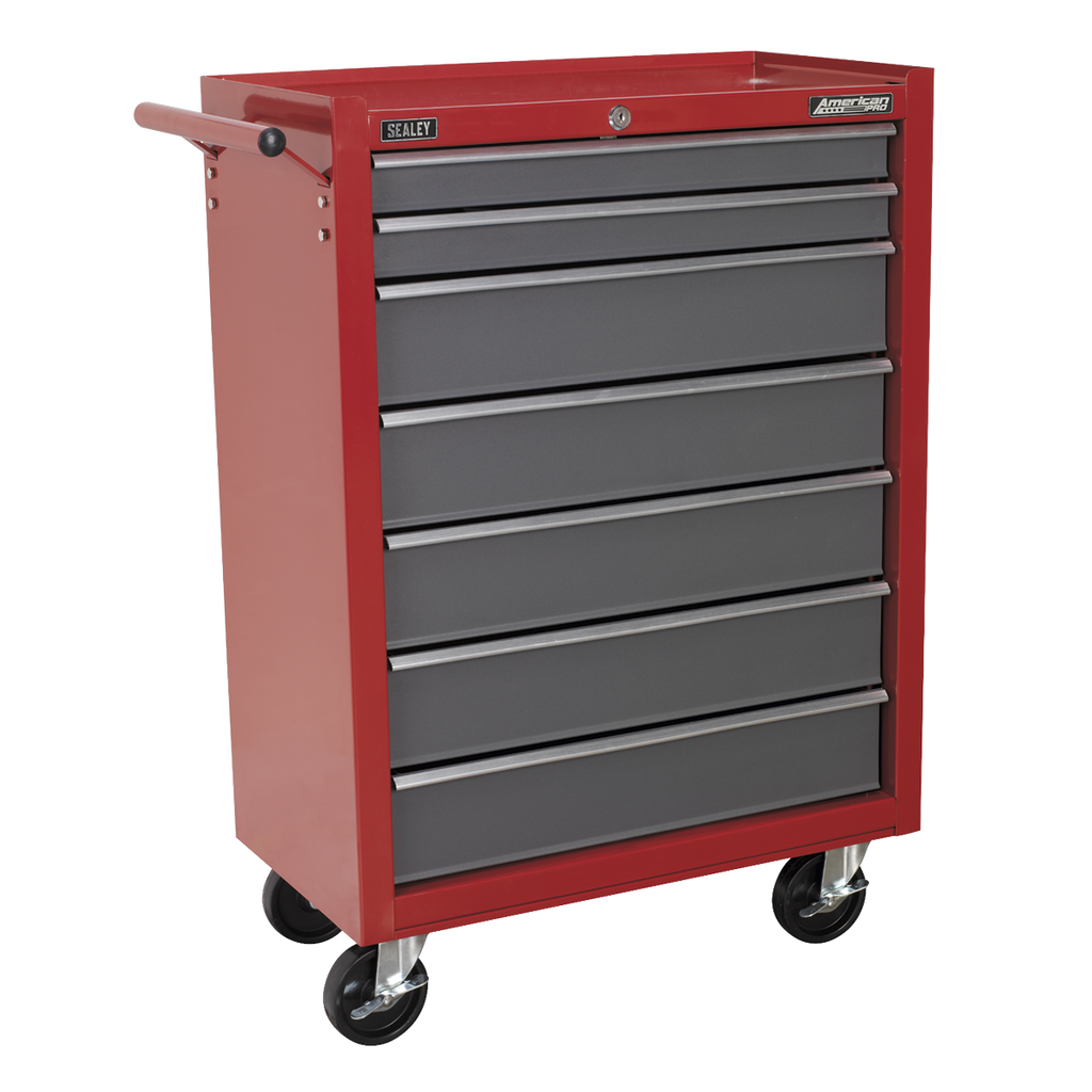 Rollcab 7 Drawer - Red/Grey AP22507BB
