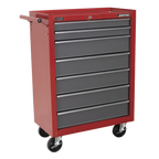 Rollcab 7 Drawer - Red/Grey AP22507BB