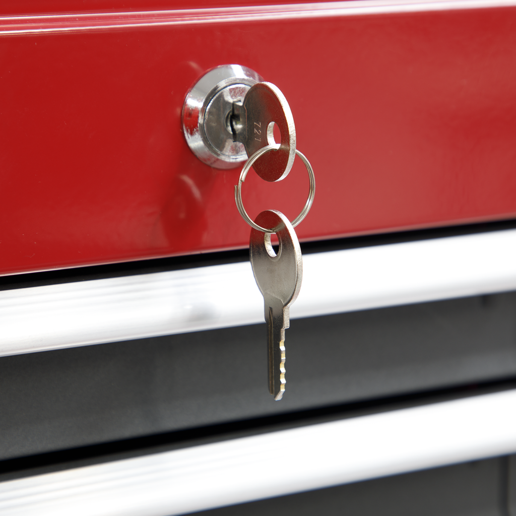 Topchest 9 Drawer - Red/Grey AP22509BB