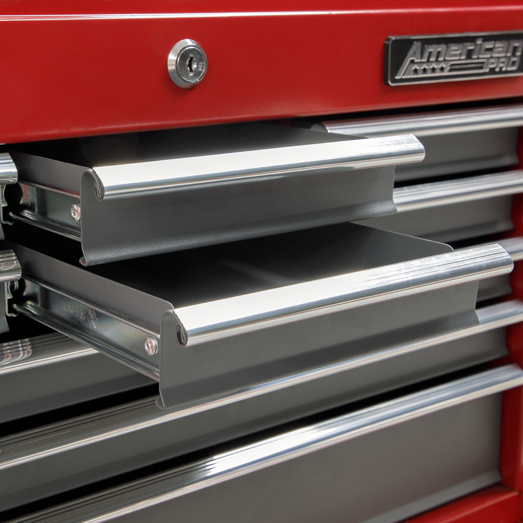 Topchest 9 Drawer - Red/Grey AP22509BB