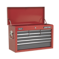 Topchest 9 Drawer - Red/Grey AP22509BB