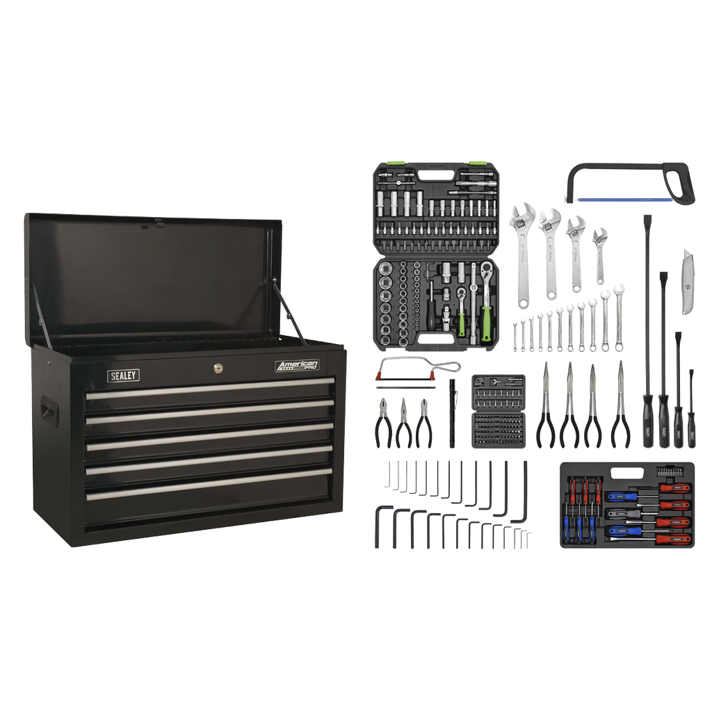 Topchest 5 Drawer with 272pc Tool Kit - Black AP225BCOMBO