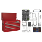 Topchest 5 Drawer with 272pc Tool Kit - Red AP225COMBO