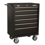 Topchest, Mid-Box Tool Chest & Rollcab Stack 14 Drawer - Black AP22BSTACK