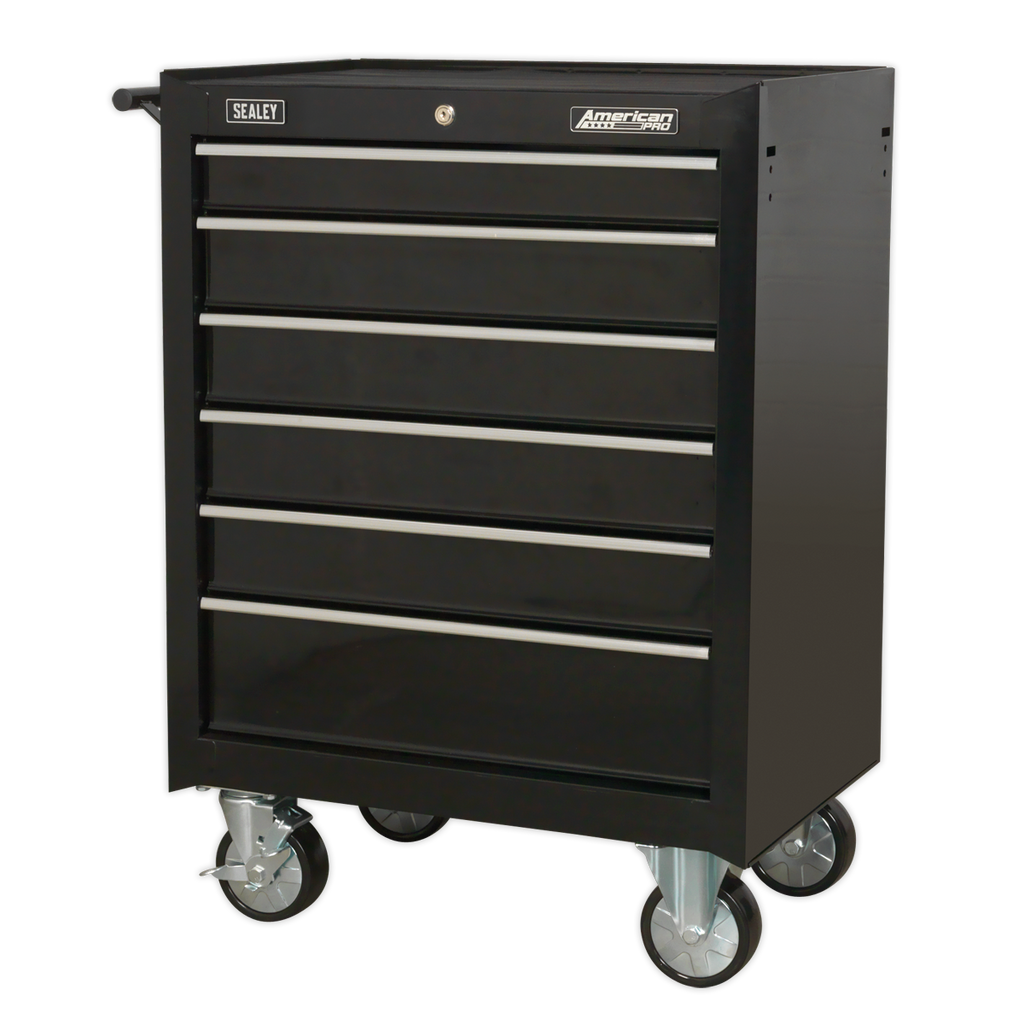 Rollcab 6 Drawer - Black AP226B