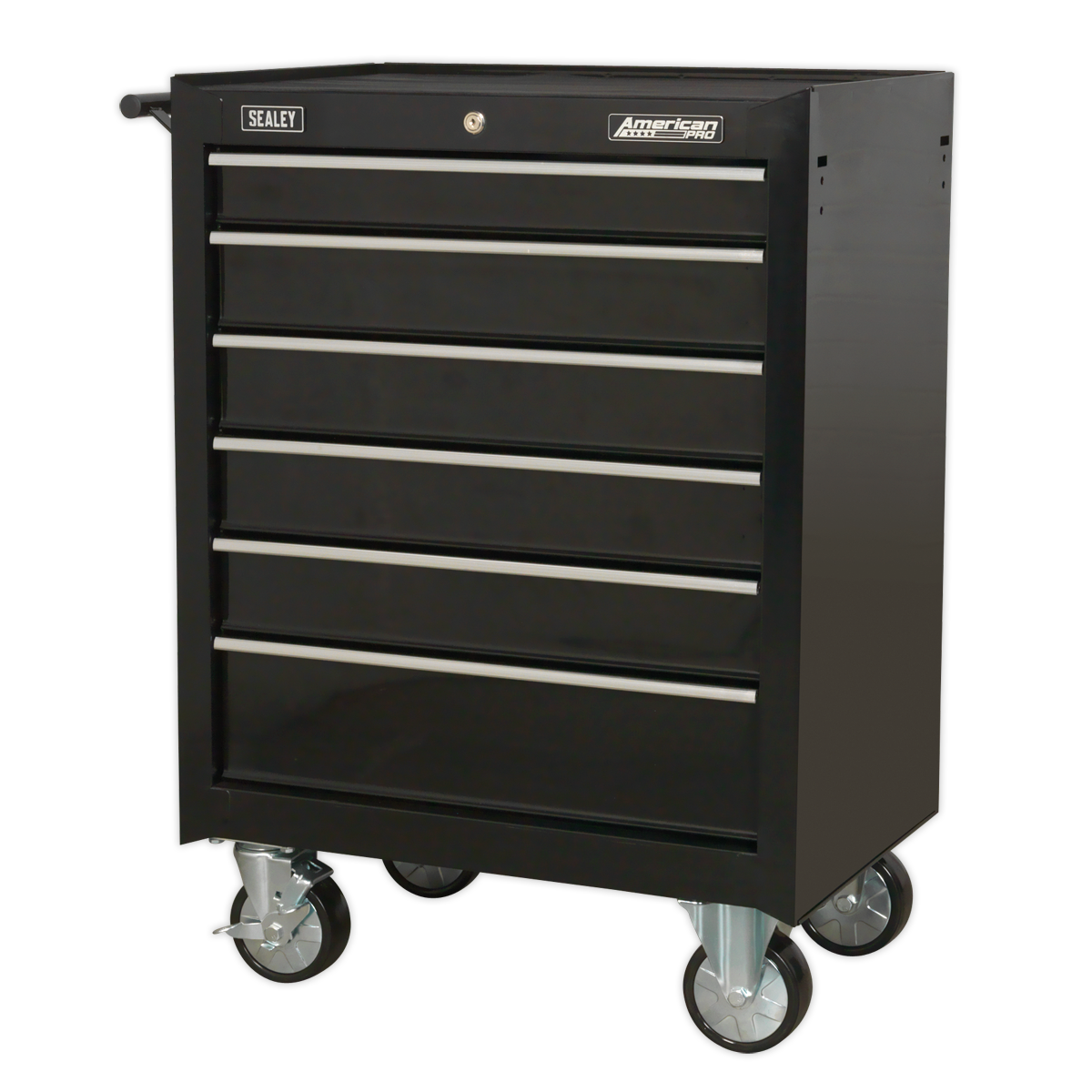 Rollcab 6 Drawer - Black AP226B