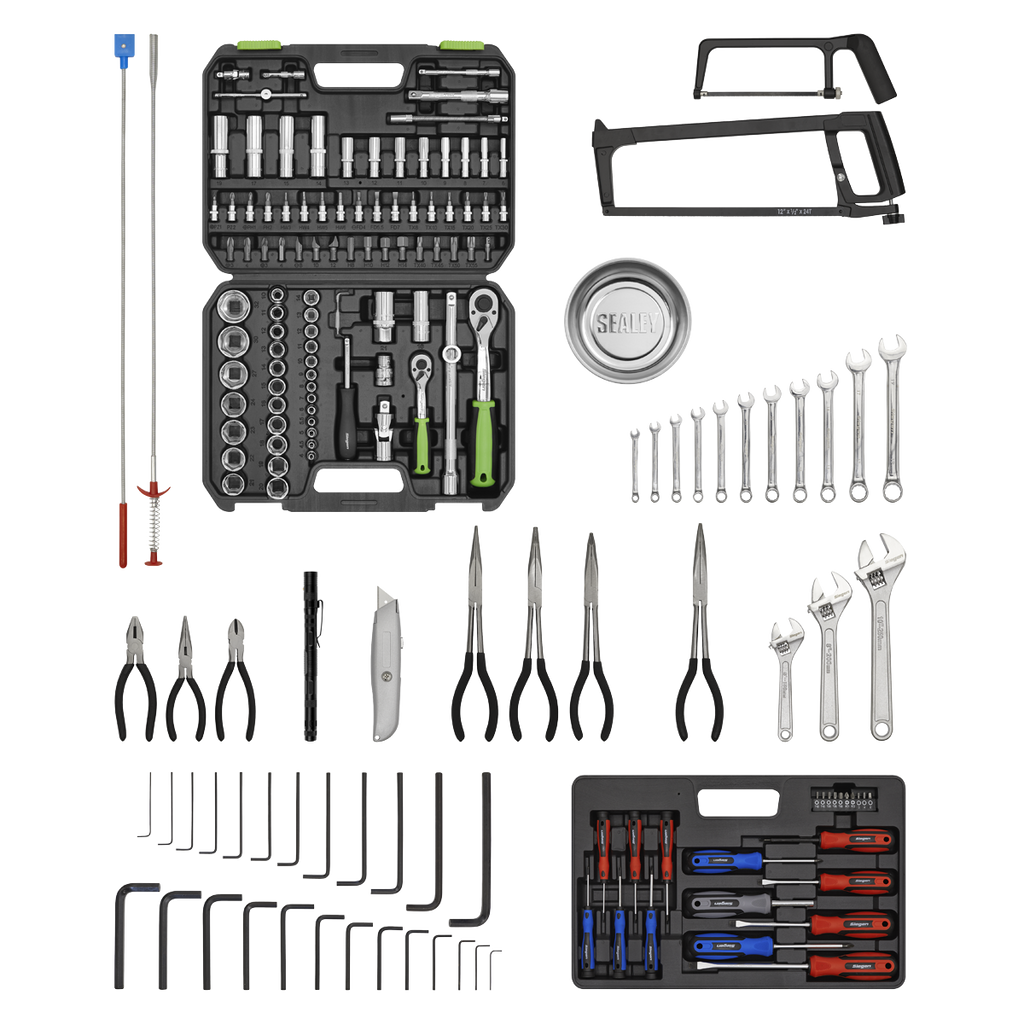 Topchest & Rollcab Combination 6 Drawer with 170pc Tool Kit - Black AP22BKCOMBO