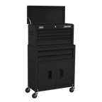 Topchest & Rollcab Combination 6 Drawer - Black AP22BK