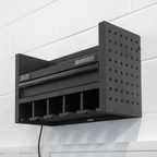 Power Tool Storage Rack with Drawer & Power Bar AP22SRBE