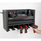 Power Tool Storage Rack with Drawer & Power Bar AP22SRBE