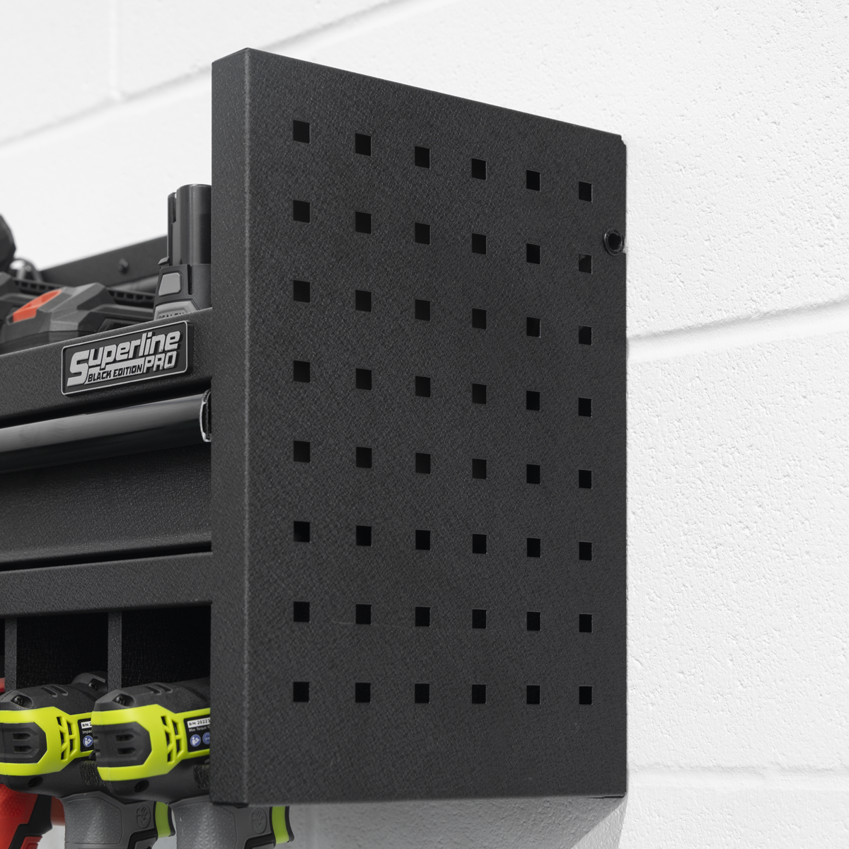 Power Tool Storage Rack with Drawer & Power Bar AP22SRBE