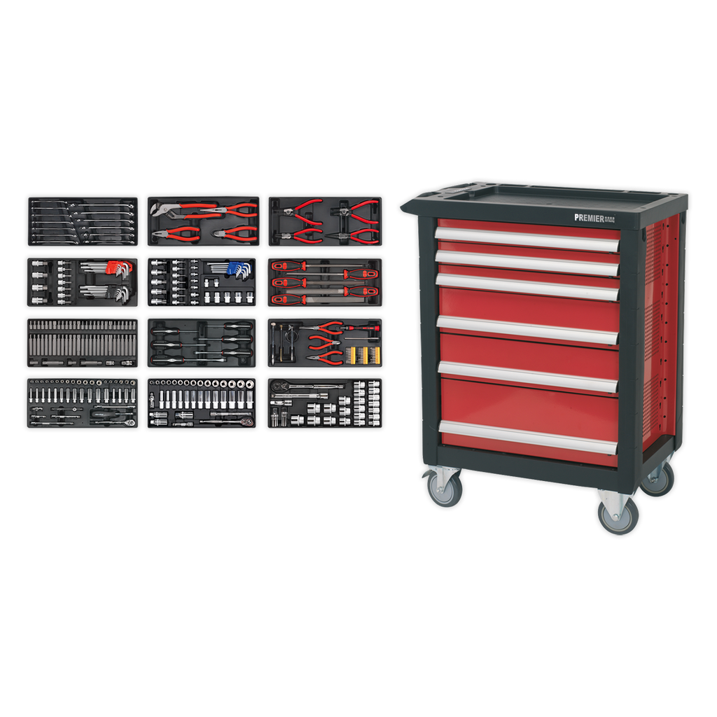 Rollcab 6 Drawer with 298pc Tool Kit AP2406TBTC01