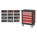 Rollcab 6 Drawer with 298pc Tool Kit AP2406TBTC01