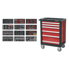 Rollcab 6 Drawer with 298pc Tool Kit AP2406TBTC01