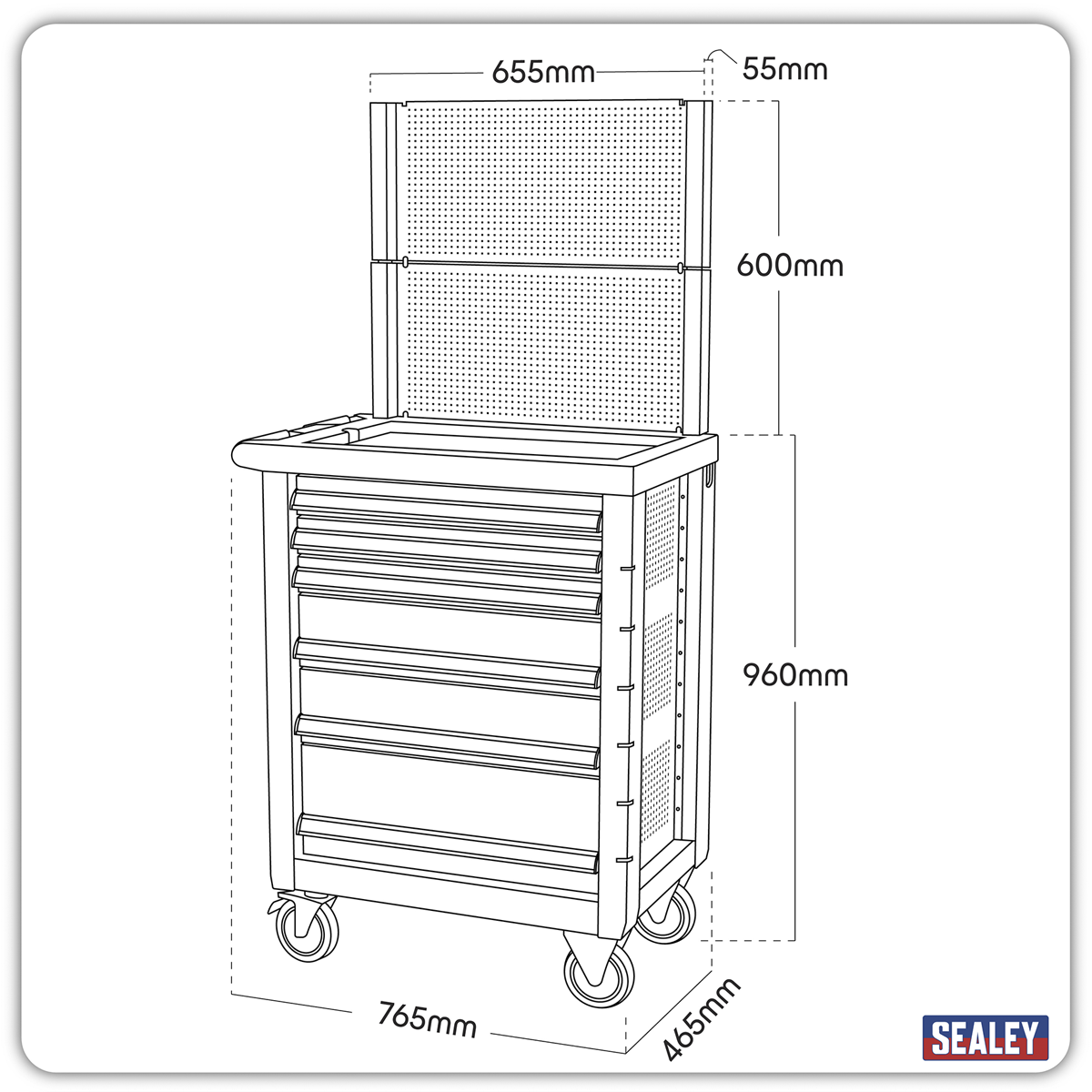 Rollcab 6 Drawer AP2406