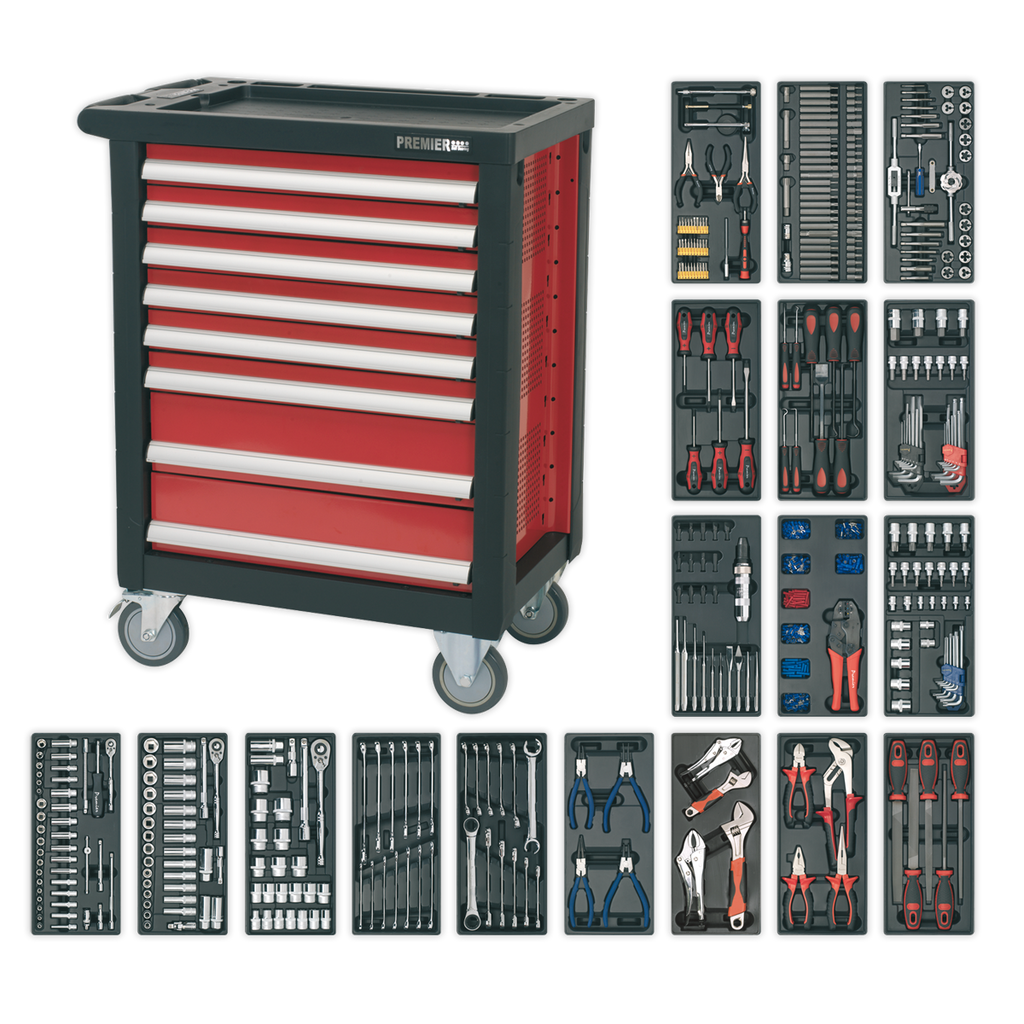 Rollcab 8 Drawer with 707pc Tool Kit AP2408TTC08