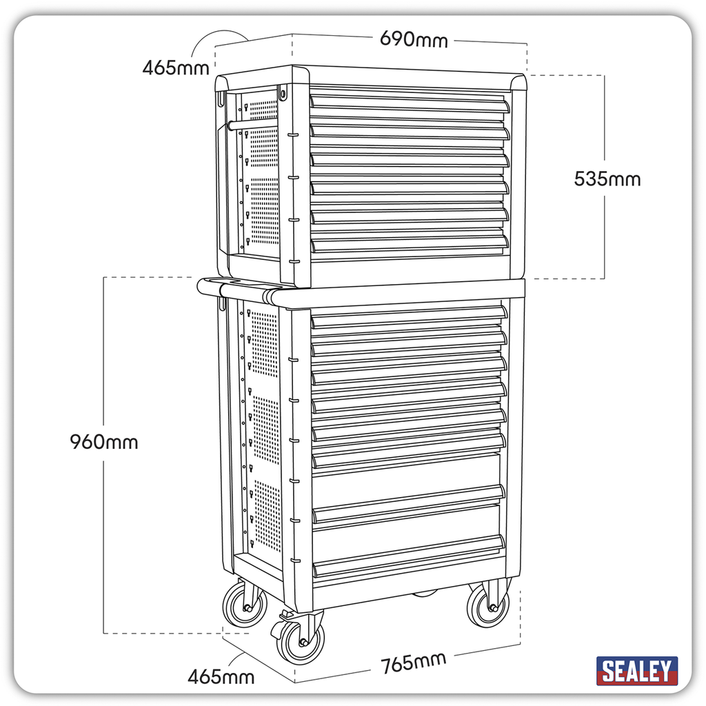 Rollcab 8 Drawer AP2408