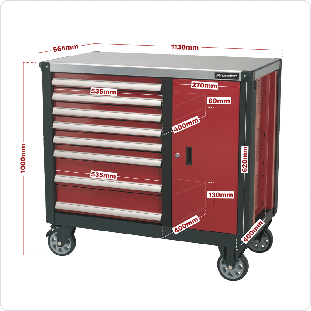 Mobile Workstation 8 Drawer AP2418