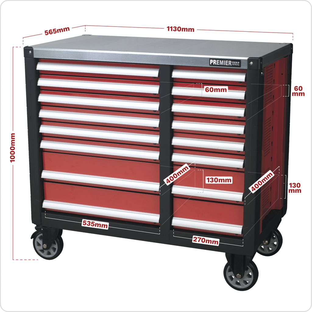 Mobile Workstation 16 Drawer AP24216