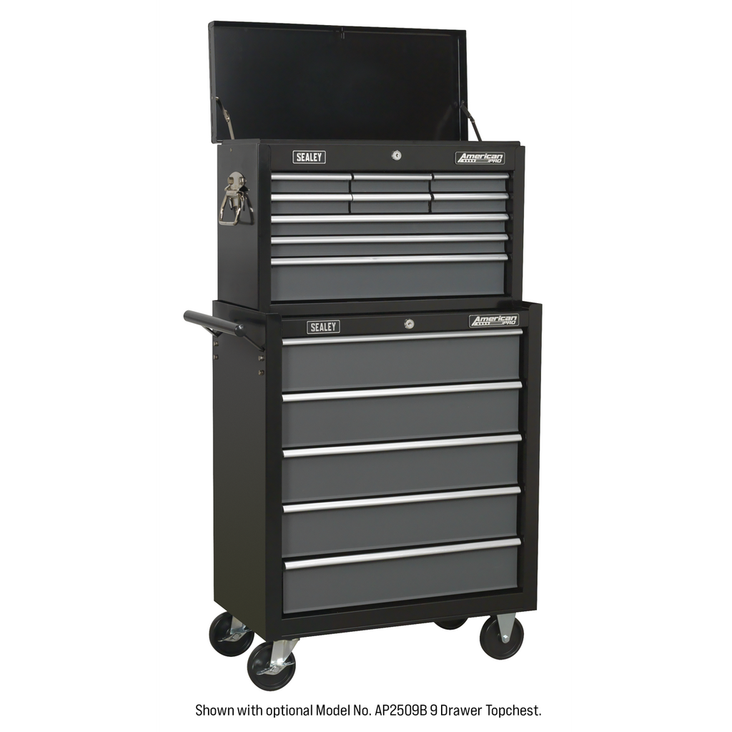 Rollcab 5 Drawer - Black/Grey AP2505B