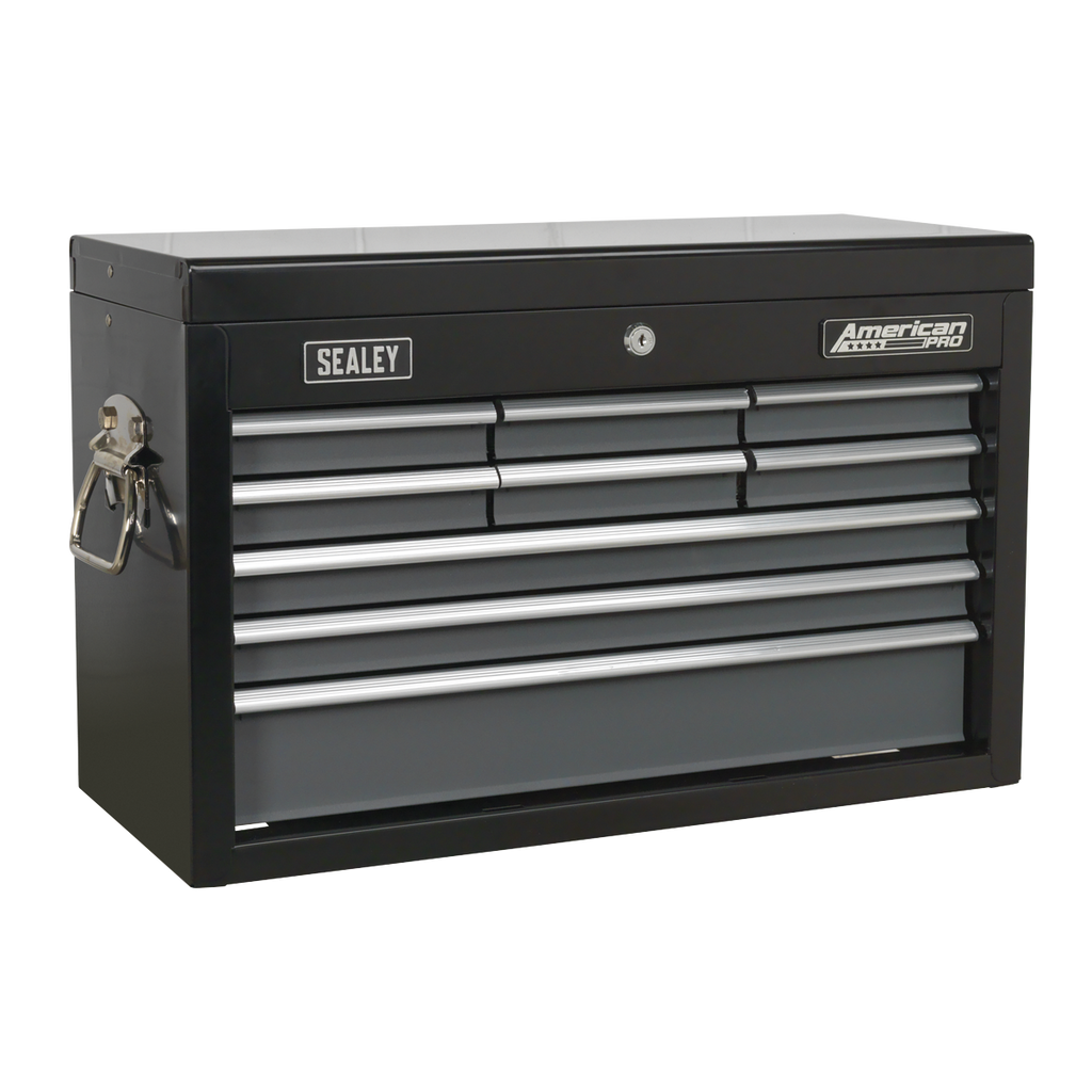 Topchest 9 Drawer - Black/Grey AP2509B