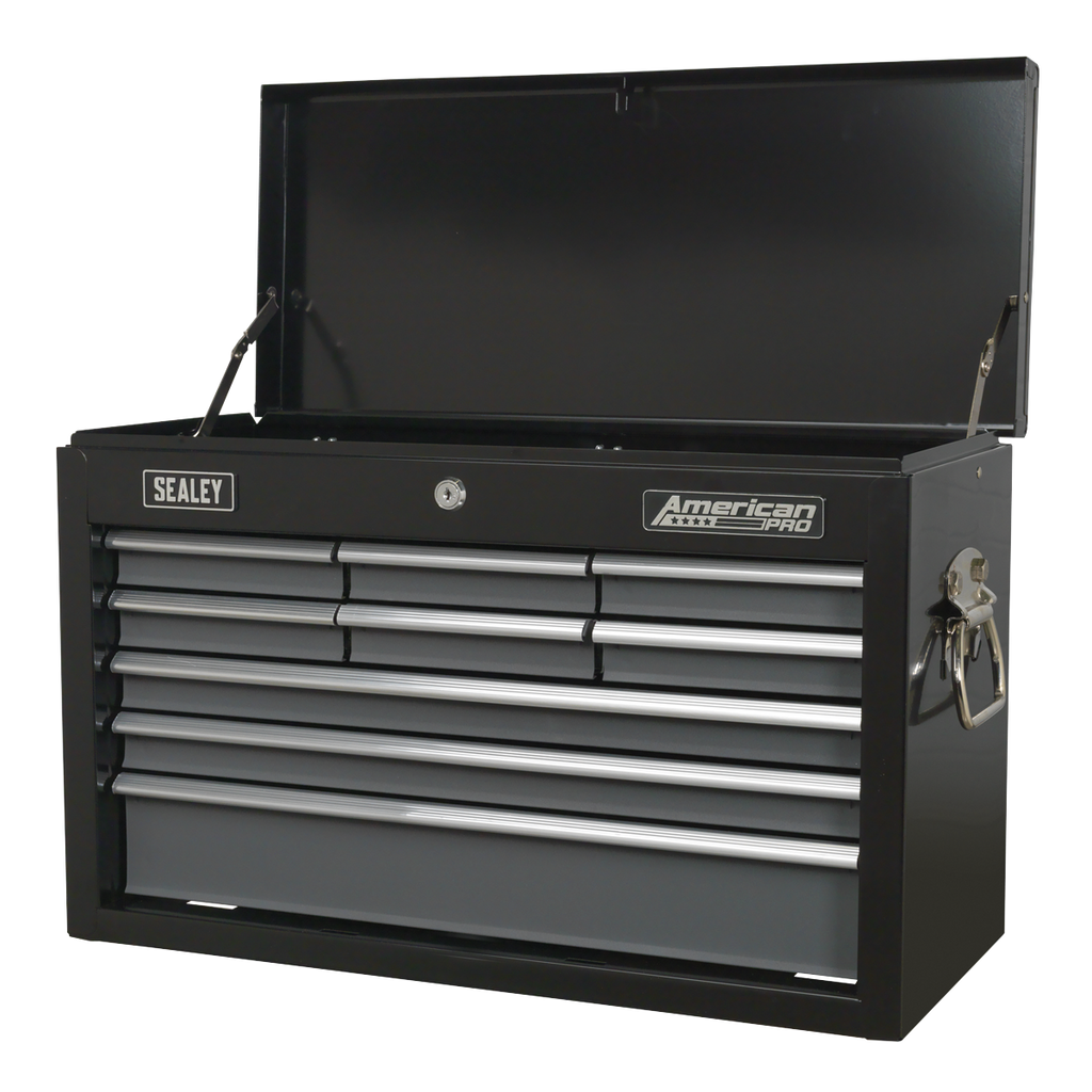 Topchest 9 Drawer - Black/Grey AP2509B
