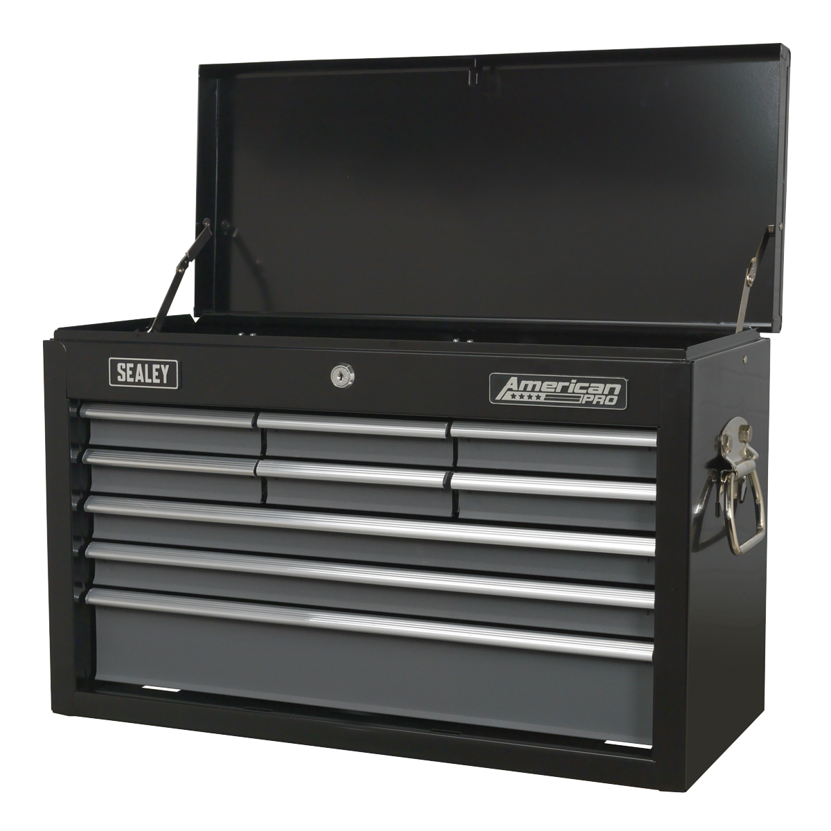 Topchest 9 Drawer - Black/Grey AP2509B