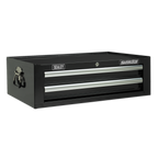 Mid-Box Tool Chest 2 Drawer - Black AP26029TB