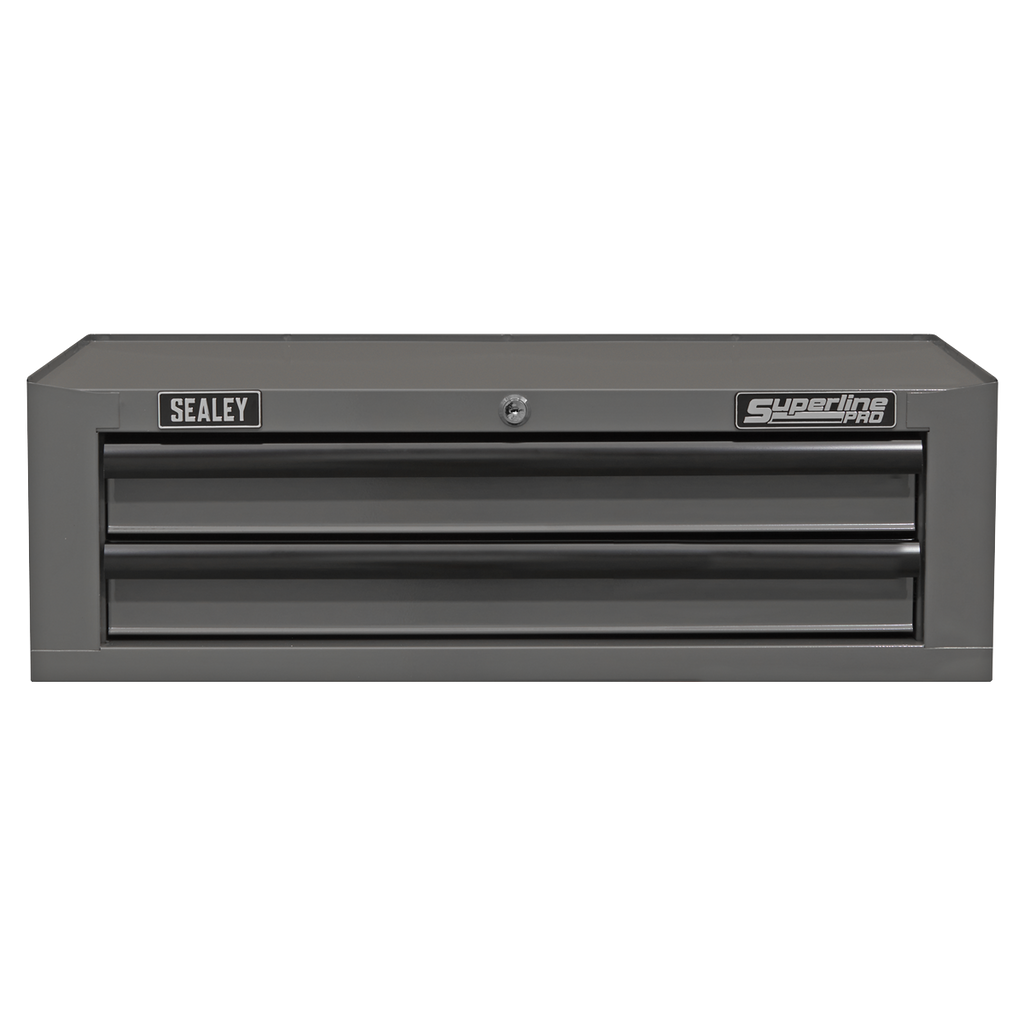 Mid-Box Tool Chest 2 Drawer - Grey/Black AP26029TG