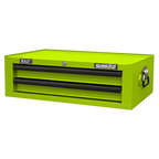 Mid-Box Tool Chest 2 Drawer - Green/Black AP26029THV
