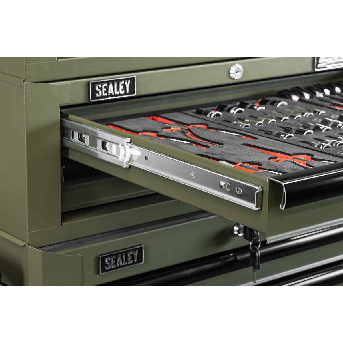 Mid-Box Tool Chest 2 Drawer - Khaki AP26029TK