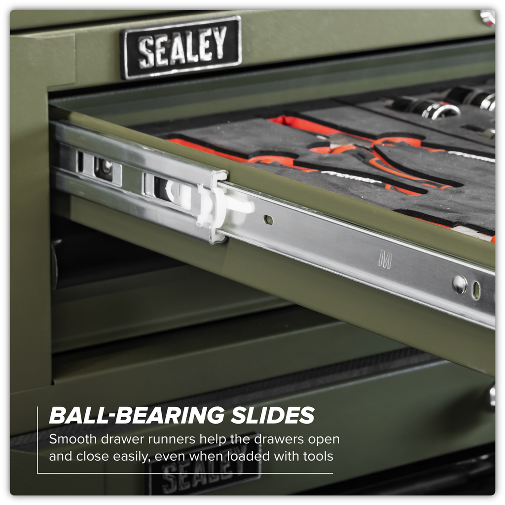 Mid-Box Tool Chest 2 Drawer - Khaki AP26029TK