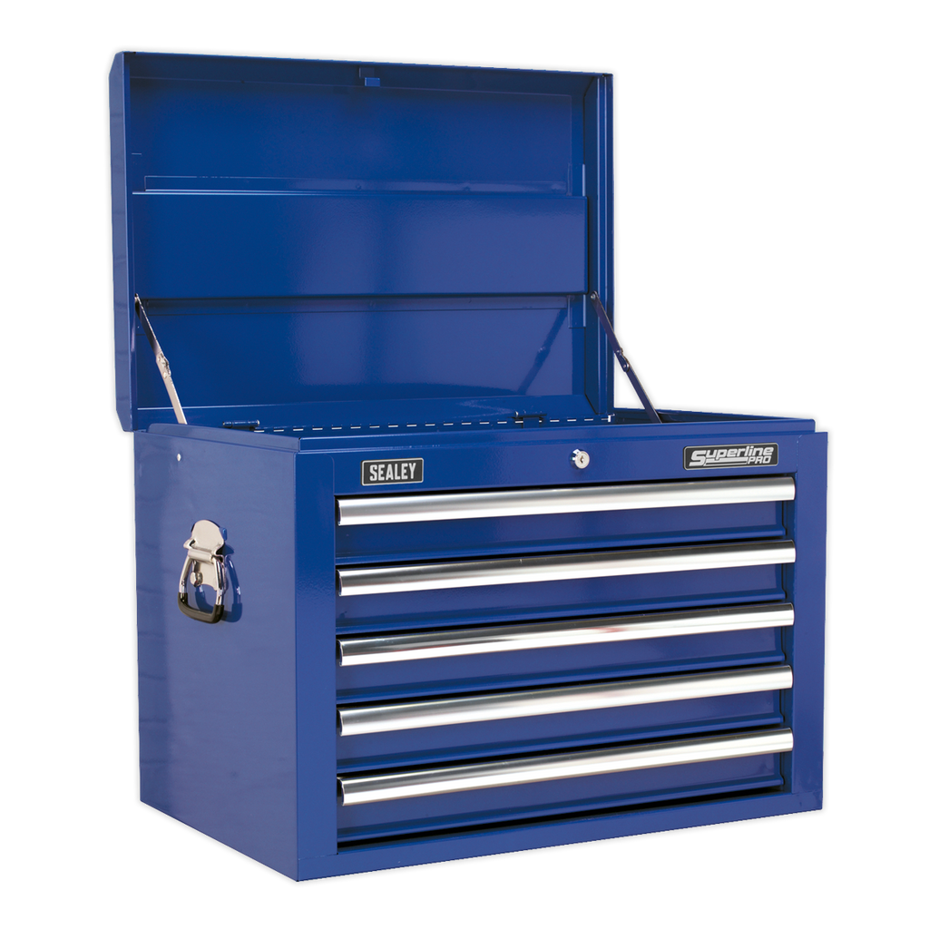 Topchest, Mid-Box Tool Chest & Rollcab Combination 14 Drawer - Blue APSTACKTC