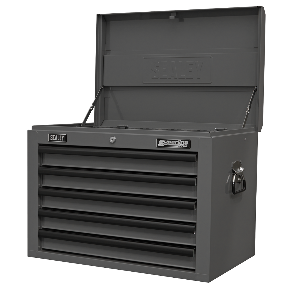 Topchest 5 Drawer - Grey/Black AP26059TG