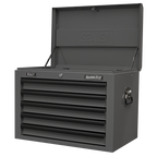 Topchest 5 Drawer - Grey/Black AP26059TG