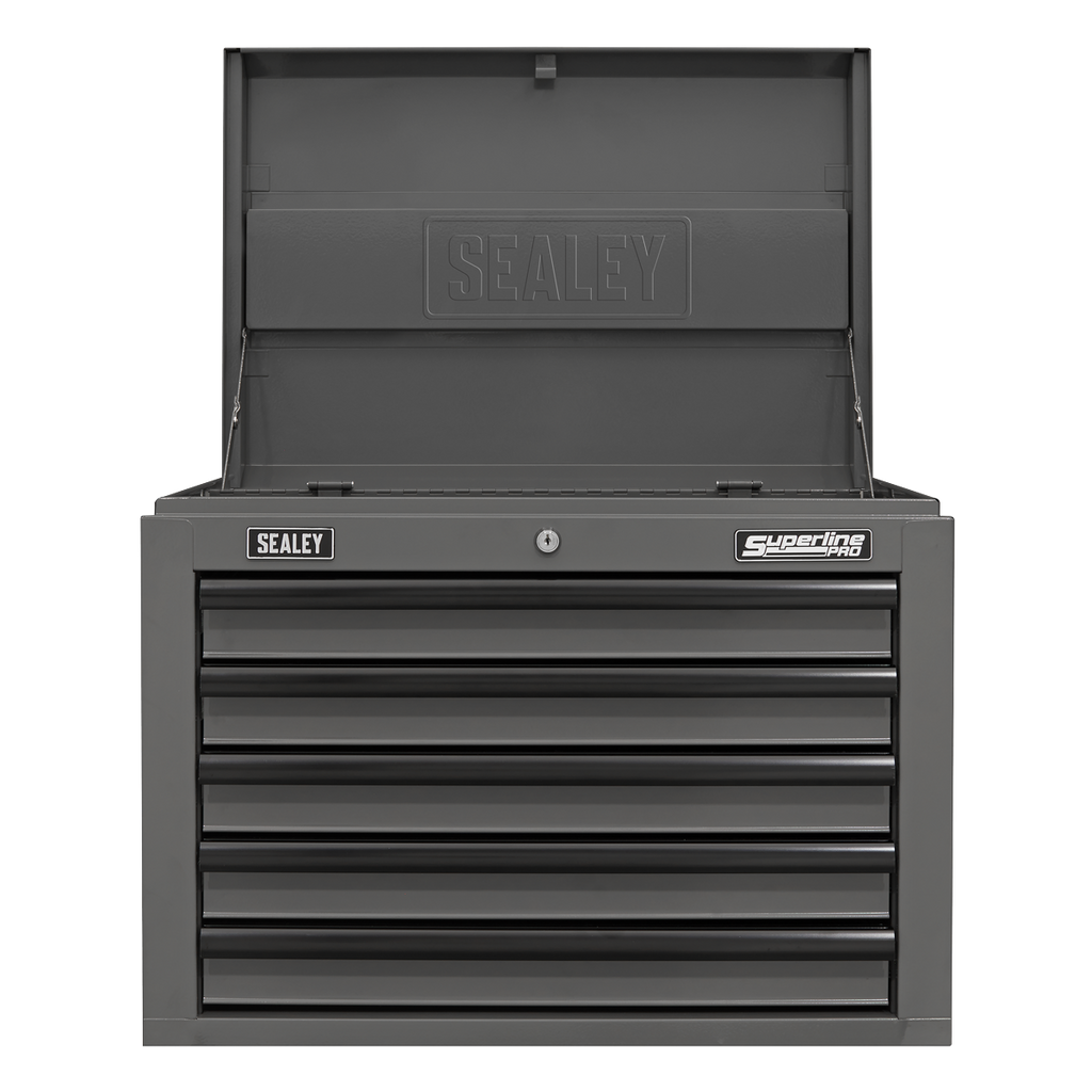Topchest 5 Drawer - Grey/Black AP26059TG